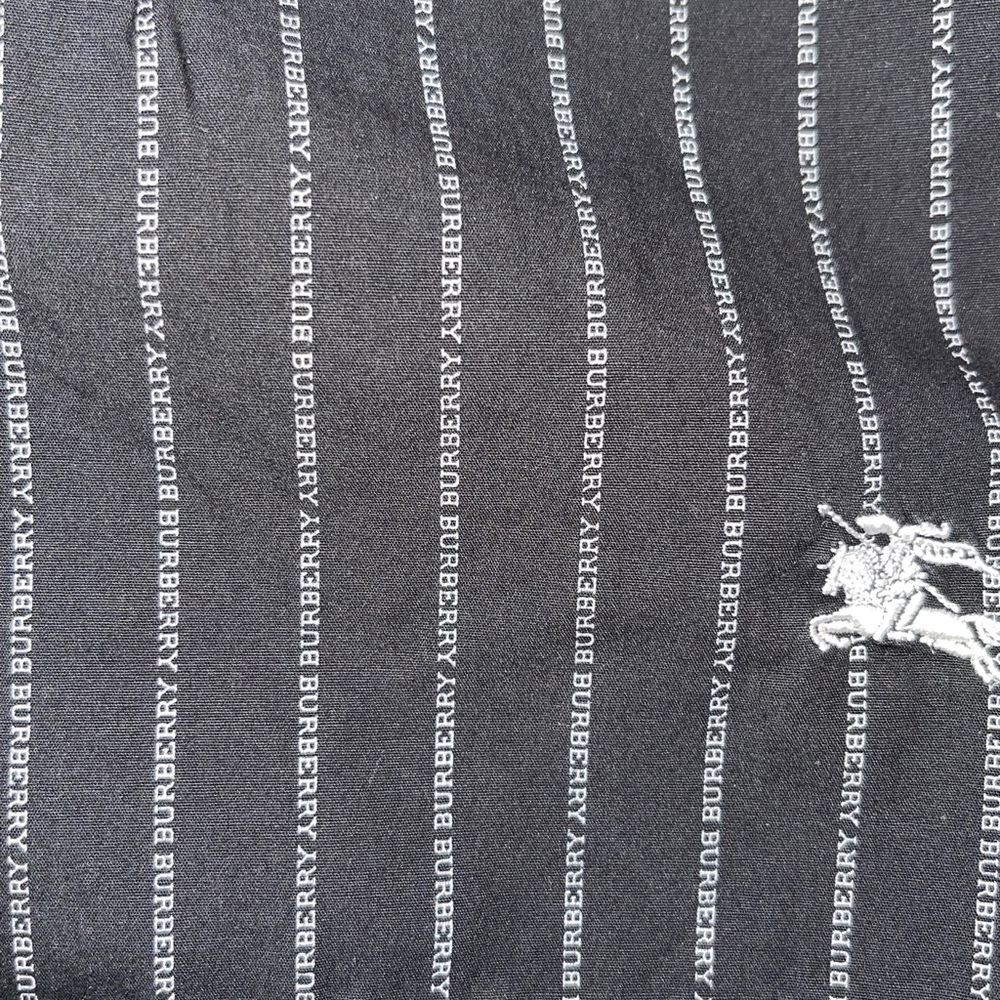 Burberry Black Boxer Shorts with White “Burberry” Pinstripes size M MEDIUM - Picture 3 of 7